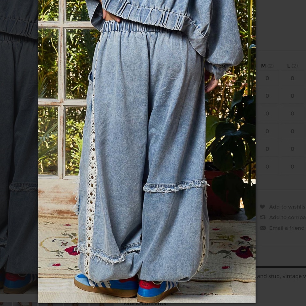 POL Light Blue Denim Joggers - Picture 12 of 13